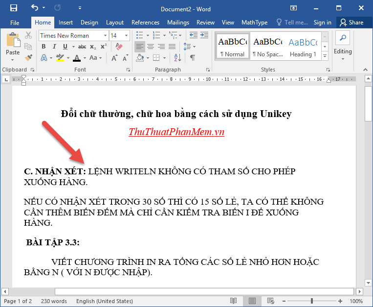 How to change lowercase letters, uppercase letters, uppercase first letter in Word Picture 13