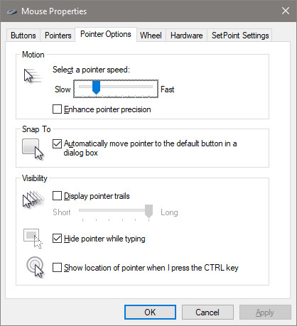 How to change mouse settings in Windows Picture 5