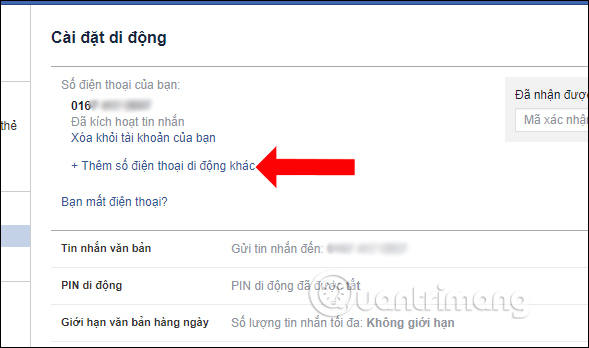 How to change phone numbers on Facebook Picture 3