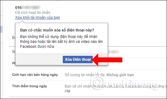 How to change phone numbers on Facebook Picture 7