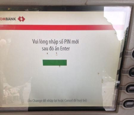 How to change PIN, change Techcombank ATM card password Picture 4