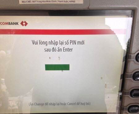 How to change PIN, change Techcombank ATM card password Picture 5