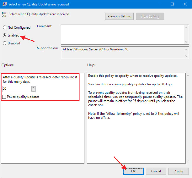 How to change, prolong the delay of updating on Windows 10? Picture 7
