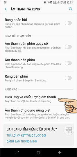How to change sound effects Samsung Galaxy S8 Picture 3