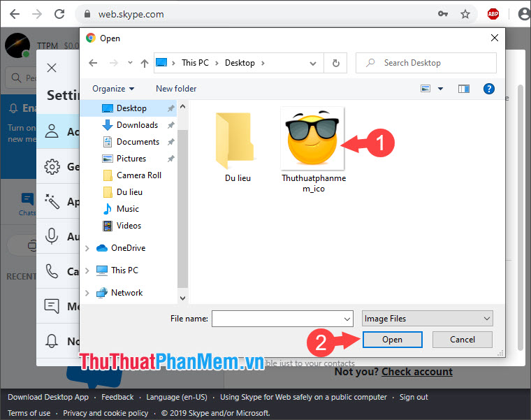 How to change the Avatar (Avatar) on Skype Picture 10