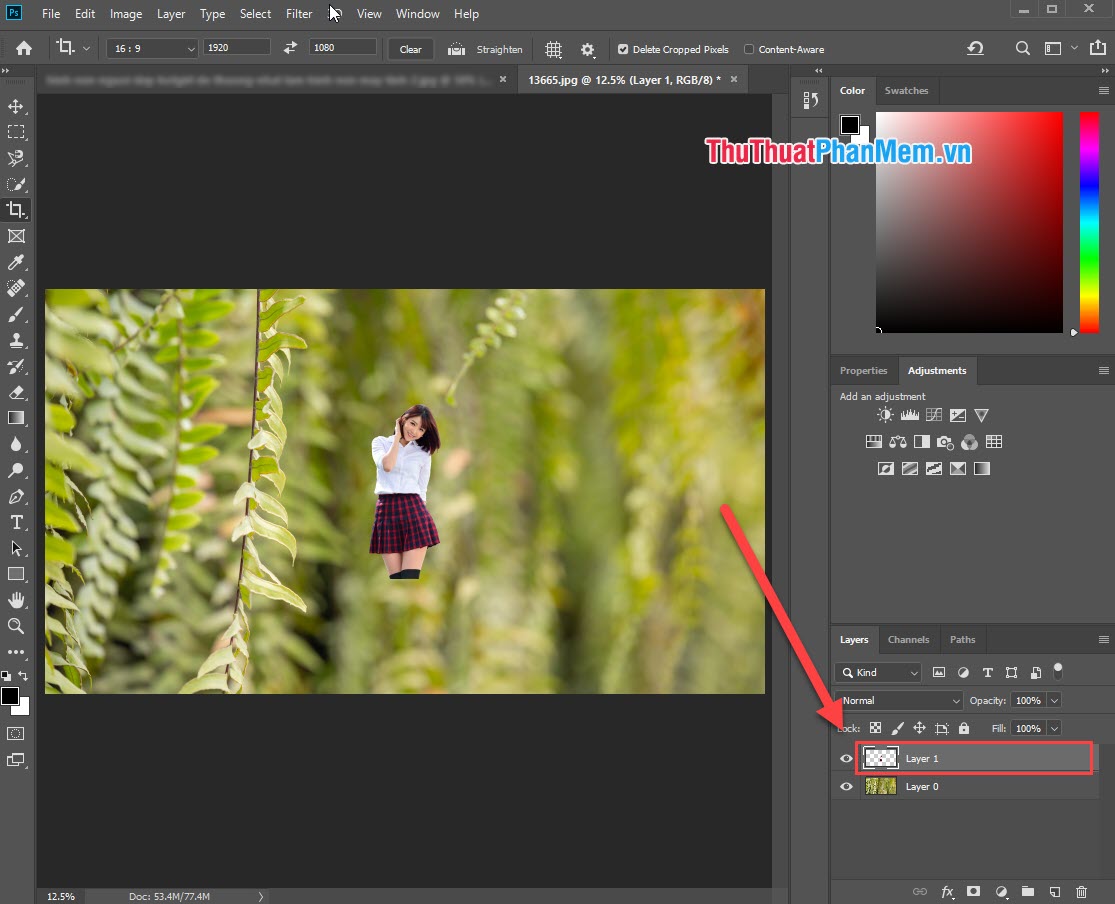 How to change the background (photo background) in Photoshop Picture 8