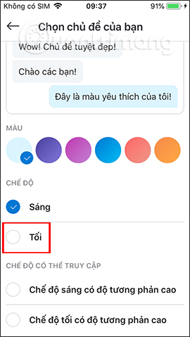 How to change the black background interface on Skype Picture 4