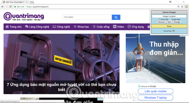 How to change the Bookmark icon on Chrome, change the Bookmark icon to Google Chrome Picture 6