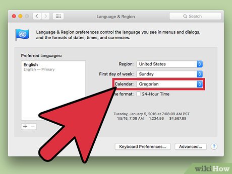 How to Change the Calendar Region on a Mac Picture 4