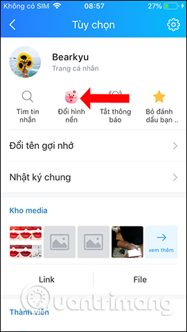 How to change the chat wallpaper on Zalo Picture 2