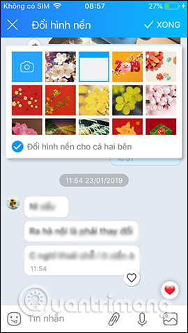 How to change the chat wallpaper on Zalo Picture 3