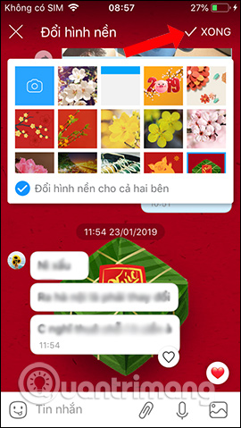 How to change the chat wallpaper on Zalo Picture 4