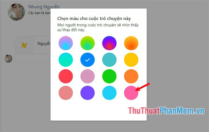 How to change the color of messages in Messenger Picture 10