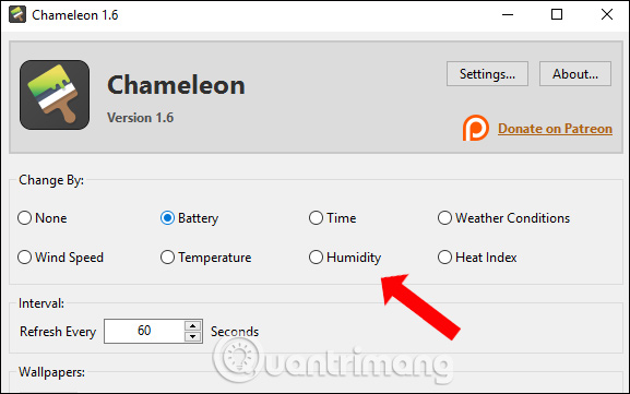 How to change the computer wallpaper according to the amount of battery Picture 3
