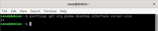 How to change the cursor size on the Debian 10 desktop Picture 4