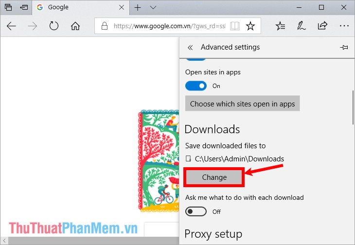 How to change the default download folder in Chrome, Coc Coc, Edge, Firefox Picture 14