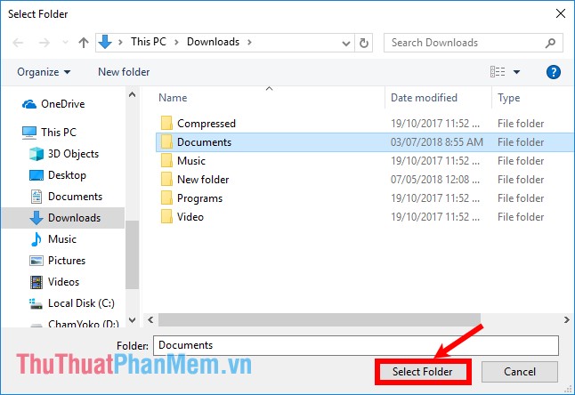 How to change the default download folder in Chrome, Coc Coc, Edge, Firefox Picture 15