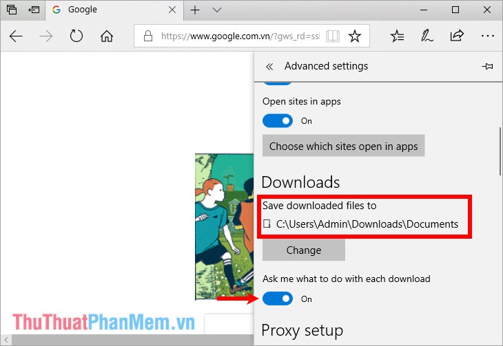How to change the default download folder in Chrome, Coc Coc, Edge, Firefox Picture 16