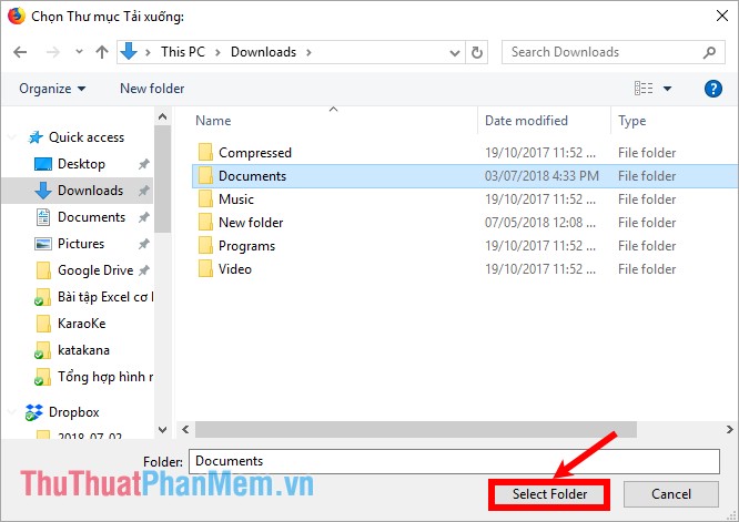 How to change the default download folder in Chrome, Coc Coc, Edge, Firefox Picture 19