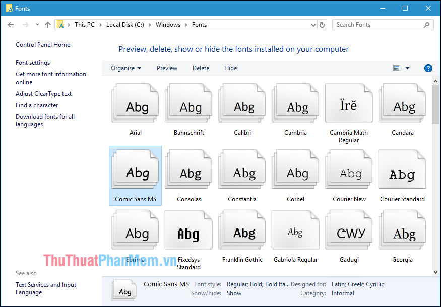 How To Change The Default Font On Windows 10 Simple, Fast - TipsMake.com