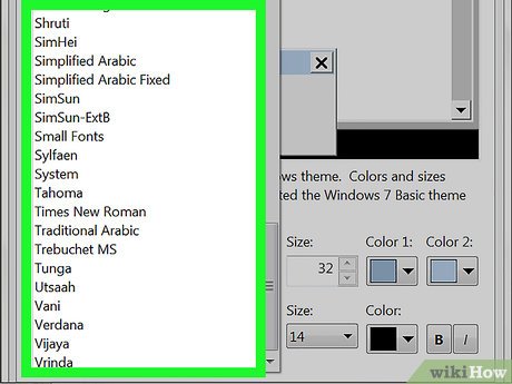 Picture 8 of How to Change the Default Font on Windows 7