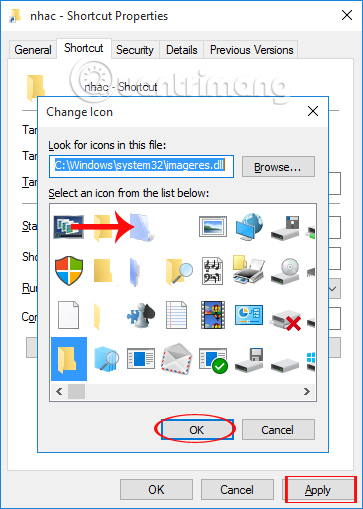 How to change the default icon on Windows 10 - TipsMake.com