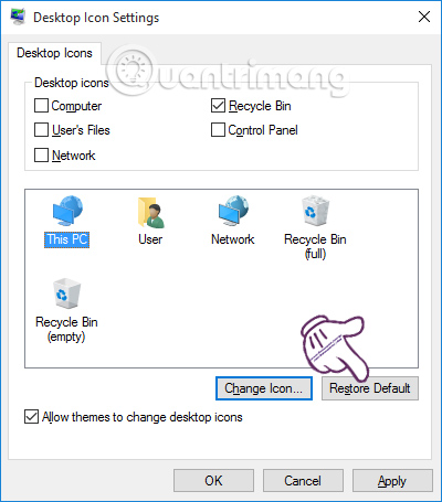 How to change the default icon on Windows 10 Picture 5