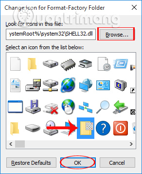 How to change the default icon on Windows 10 Picture 8