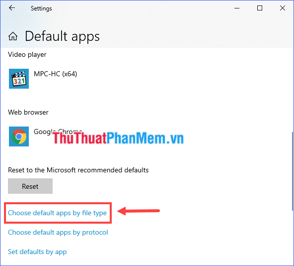 How to change the default programs in Windows 10 Picture 6
