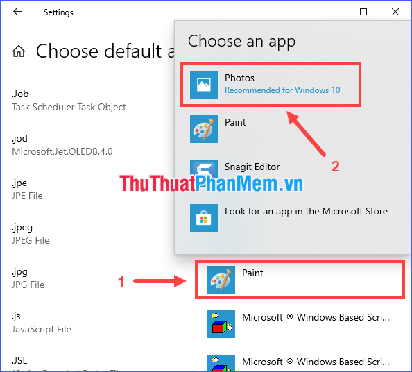 How to change the default programs in Windows 10 Picture 7
