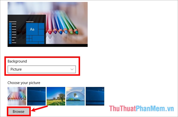 How to change the desktop wallpaper on Windows 10 Picture 6