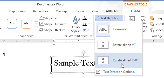 How to change the direction of Word documents Picture 12