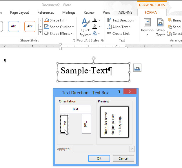 How to change the direction of Word documents Picture 15