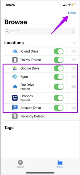 How to change the directory to save the downloaded file from Safari on iPhone Picture 13