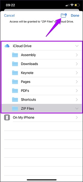 How to change the directory to save the downloaded file from Safari on iPhone Picture 5