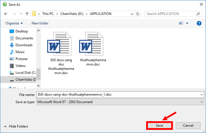 How to change the docx extension to doc Picture 10
