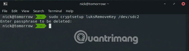 How to change the encryption password LUKS Picture 4