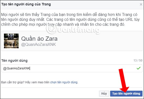 How to change the Facebook Fanpage page name Picture 6