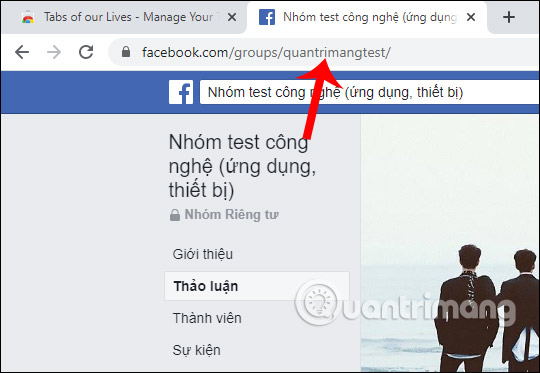 How to change the Facebook link group Picture 5