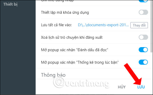 How to change the folder to save files on Zalo PC Picture 4