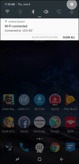 How to change the font displayed on Galaxy Note 8 Picture 1