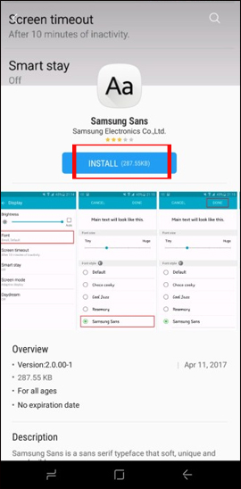 How to change the font displayed on Galaxy Note 8 Picture 7
