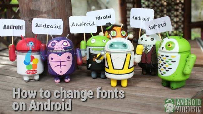 How to change the font on Android phones Picture 1