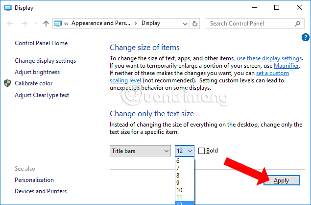 How To Change The Font Size On Windows 10