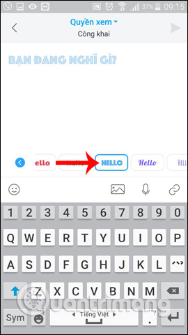 How to change the font when creating Zalo logs Picture 3