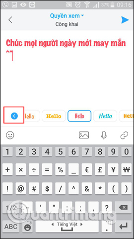 How to change the font when creating Zalo logs Picture 4