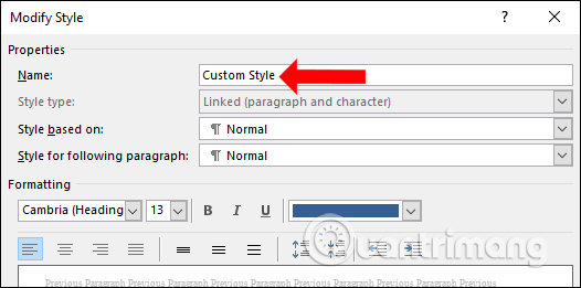 How to change the Heading style on Word Picture 8