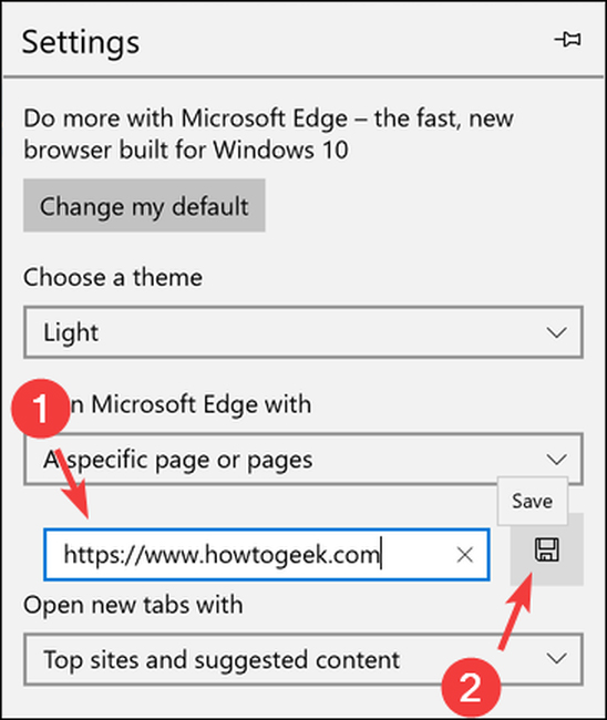 How to change the homepage in the web browser Picture 14