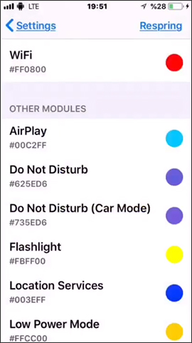 How to change the icon color at Control Center on iPhone Picture 6