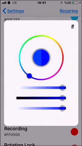 How to change the icon color at Control Center on iPhone Picture 8
